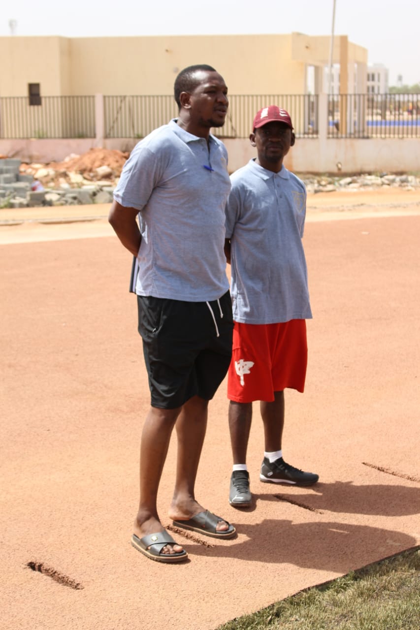 Coach Samba Diallo et Coach Ibrahim, staff technique